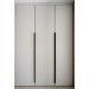 Full length wardrobe aluminium handle - 25mm thickness x 3000mm height